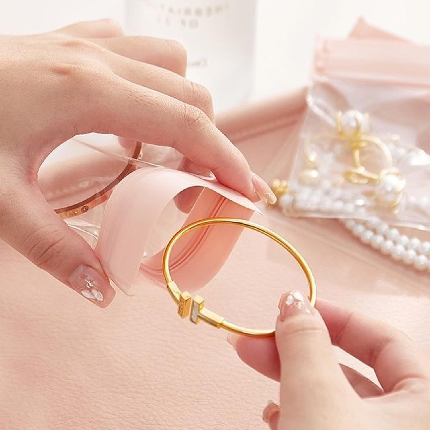 Anti Tarnish Jewellery Bags Pack of 4