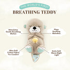 Breathing Teddy Bear with Soothing Music, Comfort Plush
