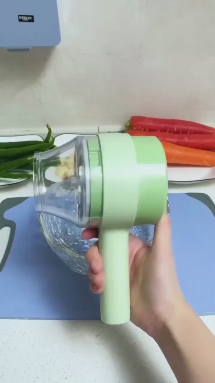 4 in 1 Portable Electric Vegetable Cutter Set