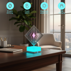 3D 360 Rotating Square Night Light